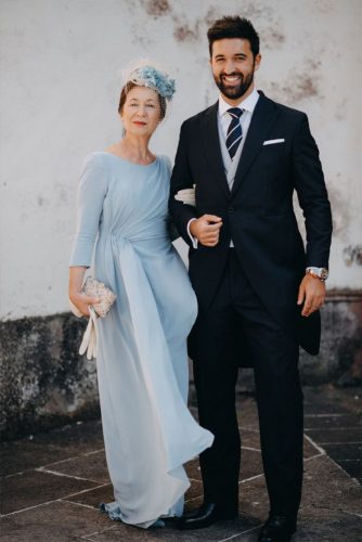 vestido azul para a mãe do noivo