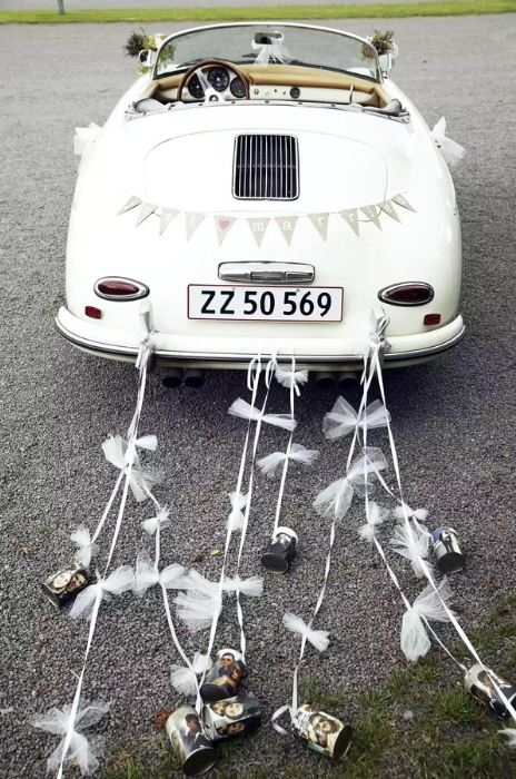 carro antigo para saida dos noivos em casamento vintage