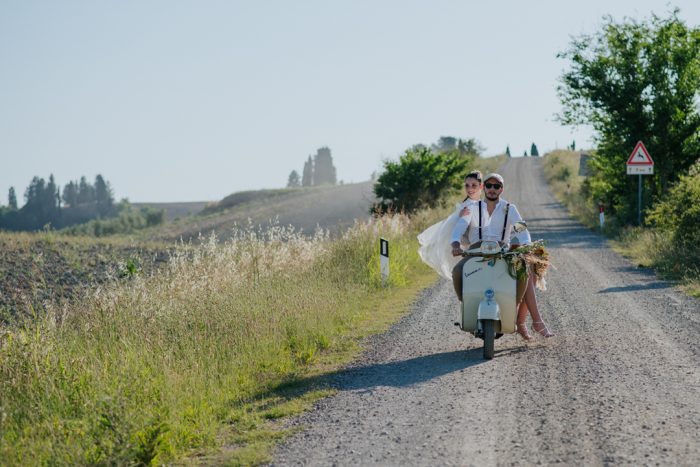 Editorial Casamento à dois “Italian Style” com paisagem deslumbrante na Toscana