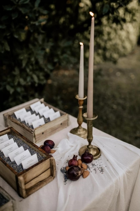 decoração de casamento vintage com velas