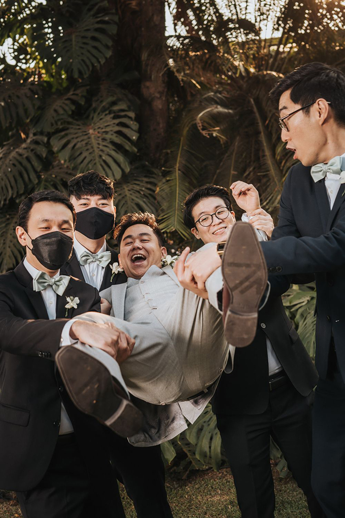 Casamento no campo com costumes coreanos