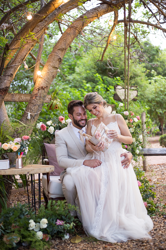 Casamento romântico em meio a natureza no Espaço Seringueira – Natália & Luís Fernando