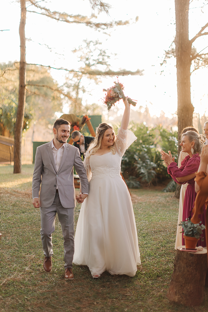 Casamento no campo com toque boho em um dia admirável no Paraná &#8211; Gabriela &#038; Éder