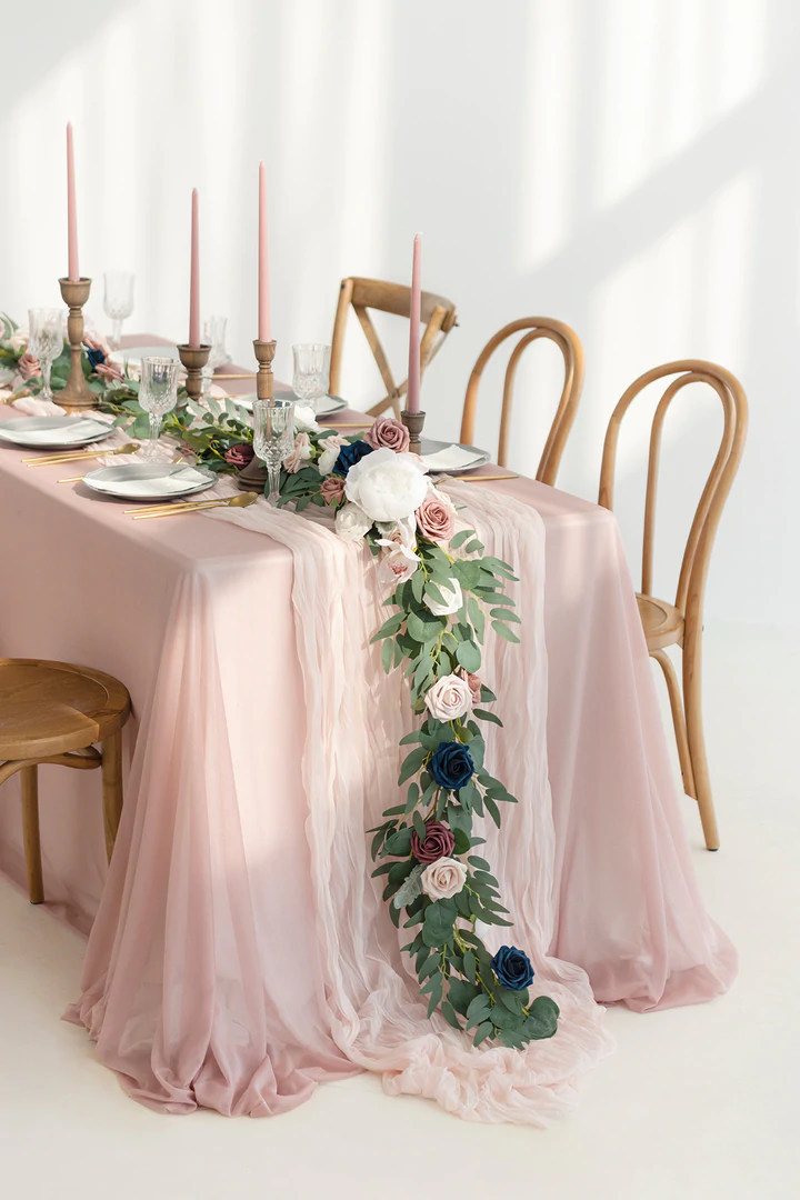 decoração casamento rosê