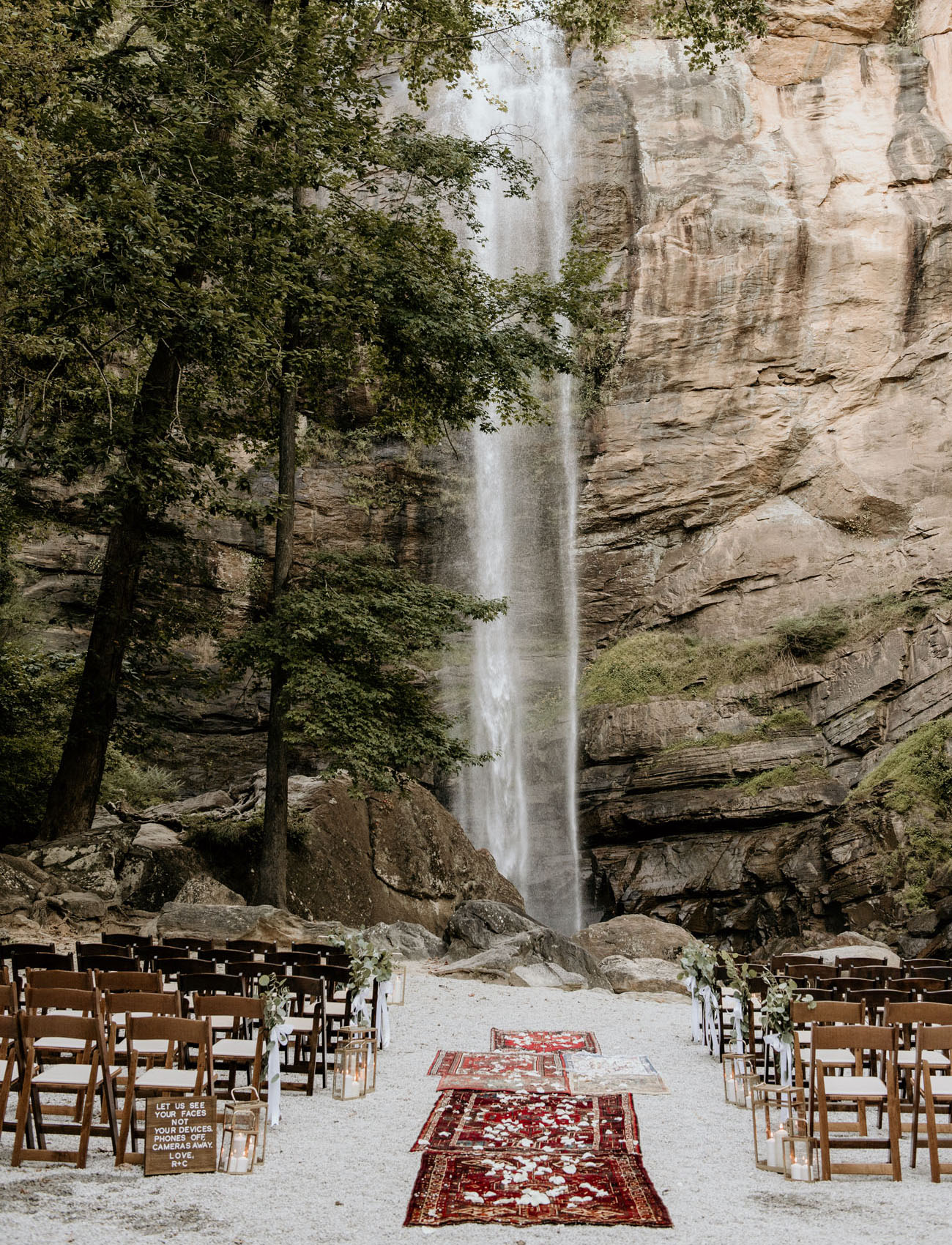 decoração de casamento na cachoeira