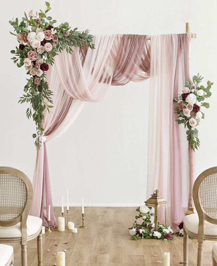 altar para casamento rose