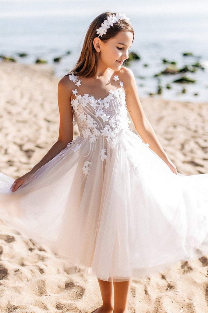  vestido para daminha de honra casamento na praia