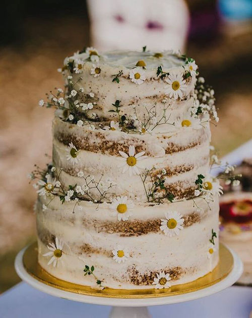 bolo para casamento rústico simples