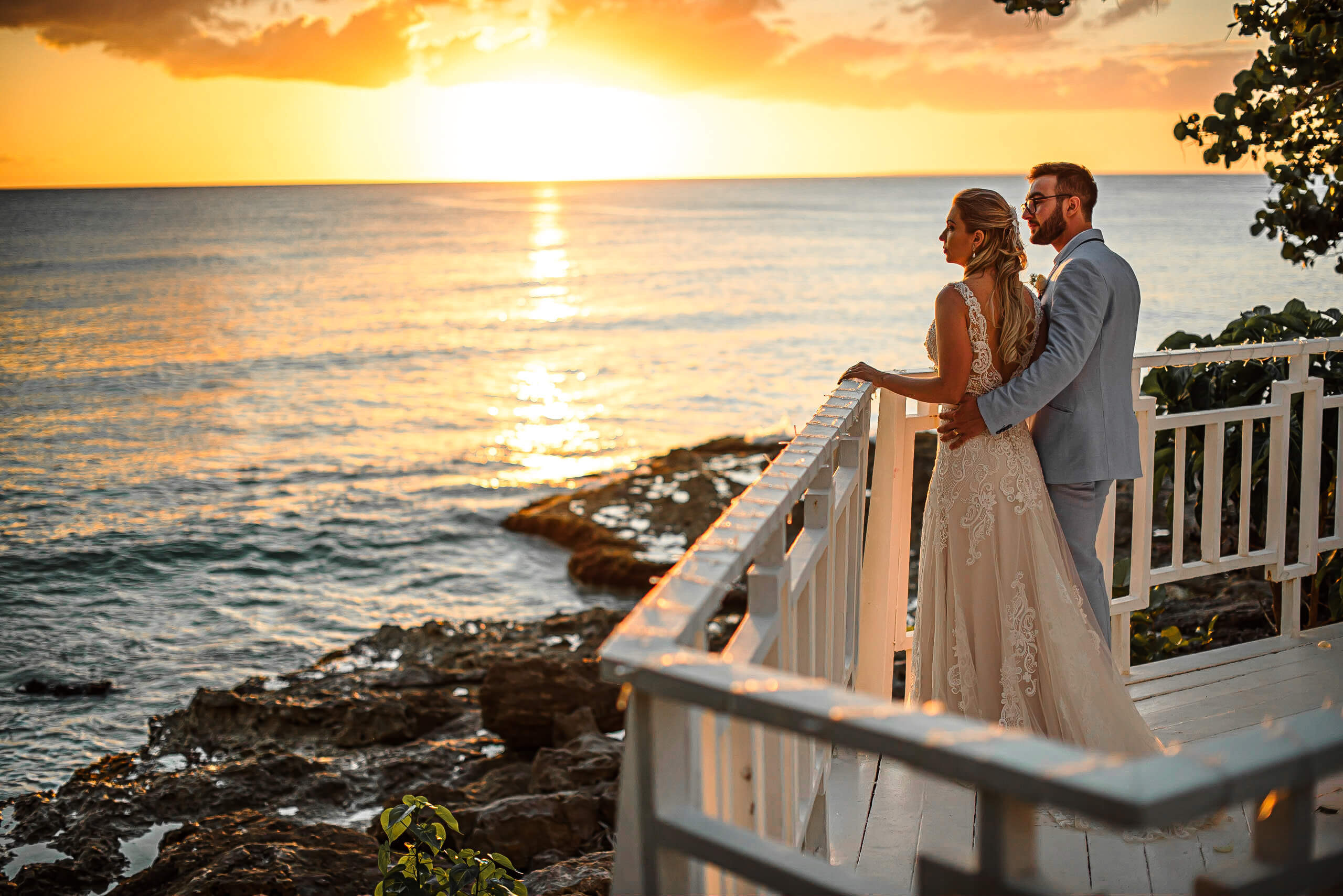 casamento no caribe ao por do sol organizado pela cheers travel