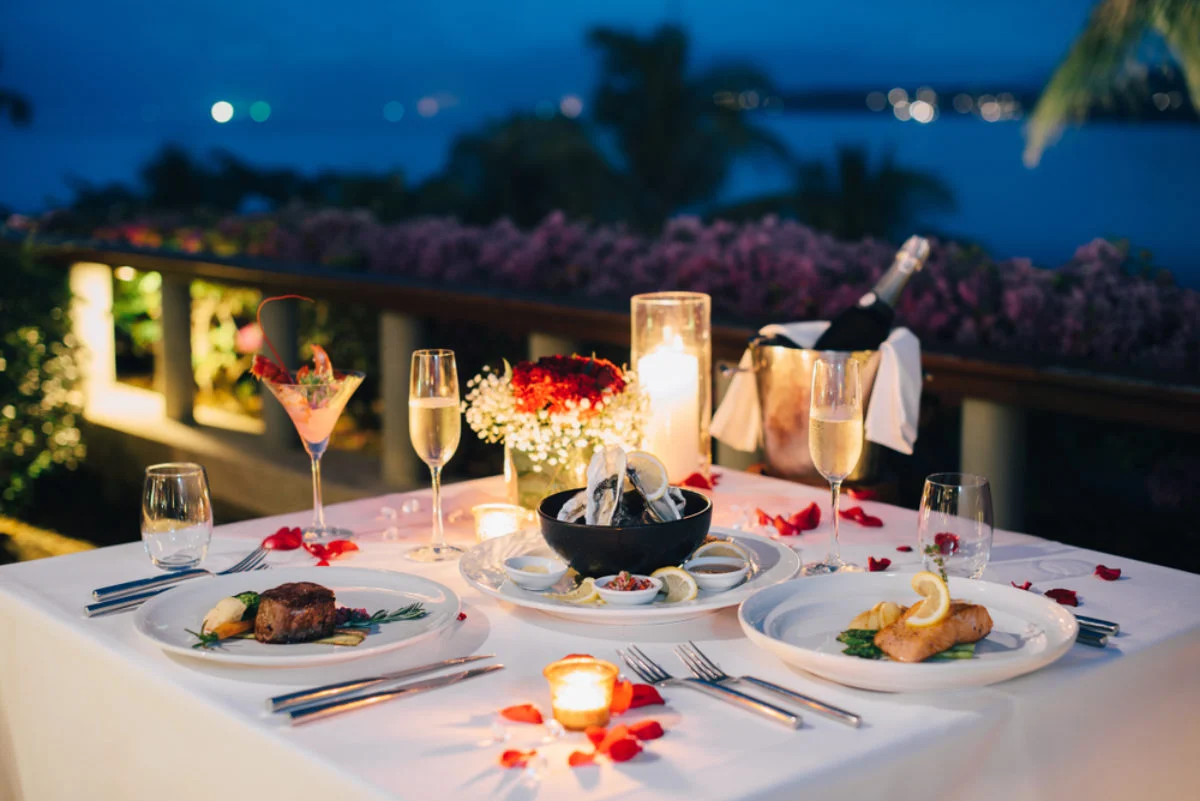 jantar romântico para bodas de prata