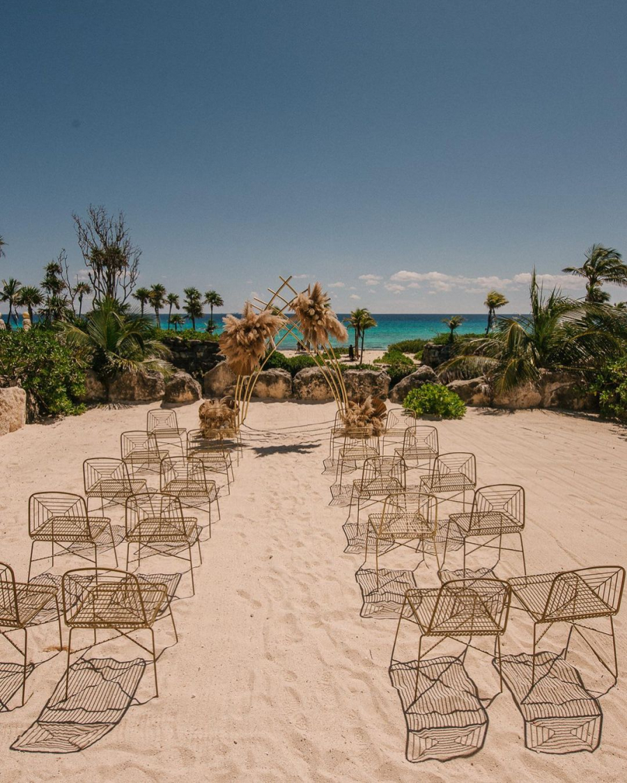  cerimonia ao ar livre em cancun
