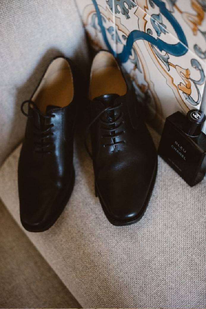 sapato de noivo preto clássico