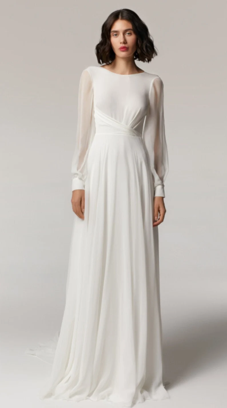 Vestido de noiva simples: lindos modelos minimalistas para te inspirar