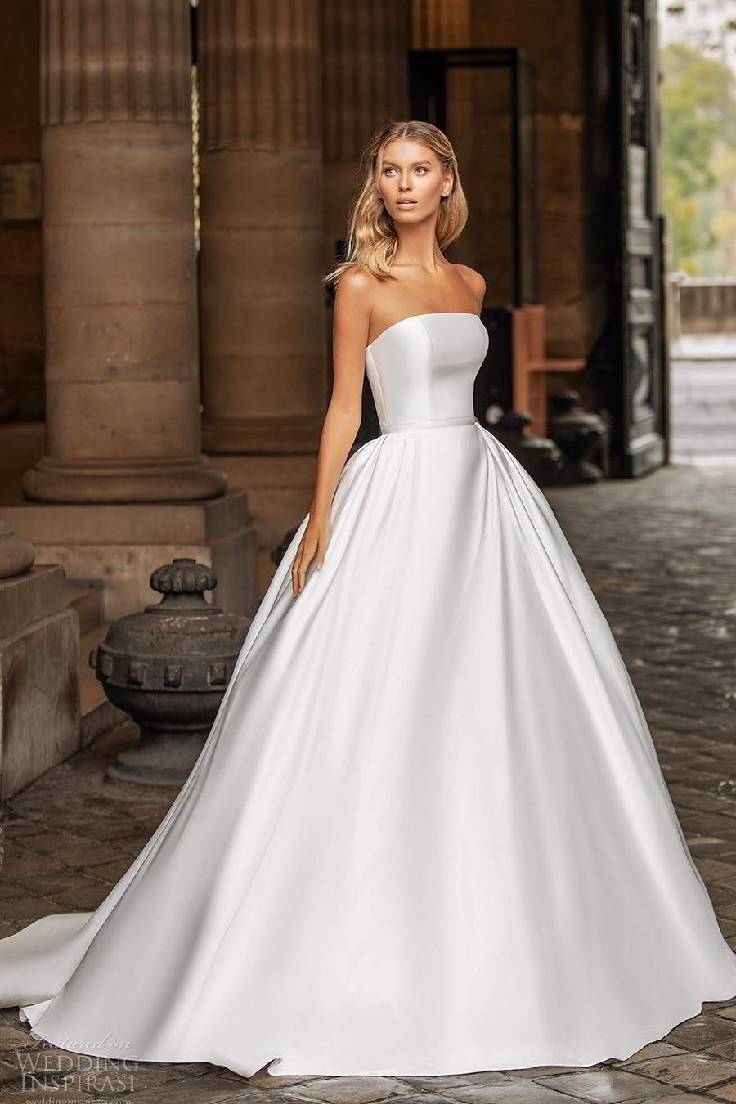 vestido de noiva simples clássico