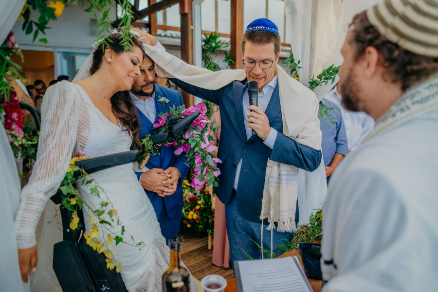 cerimônia de casamento judaico 