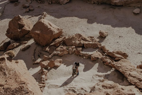 capa post: Casal no deserto