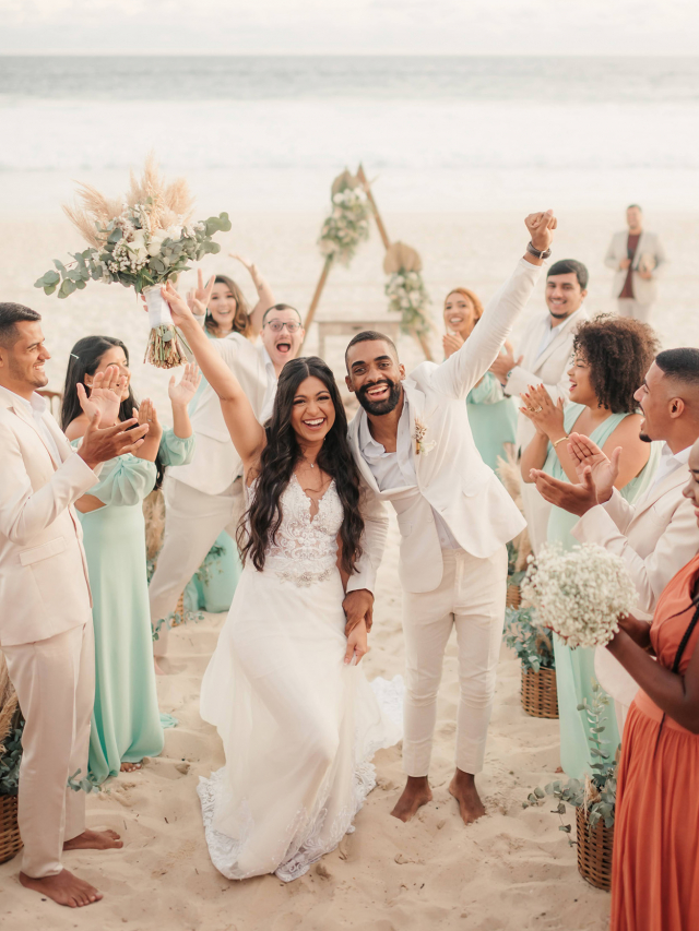 Casamento boho na praia: inspiração do dia