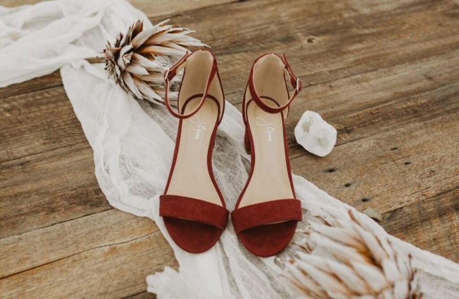 sapato de noiva sandália baixa marrom