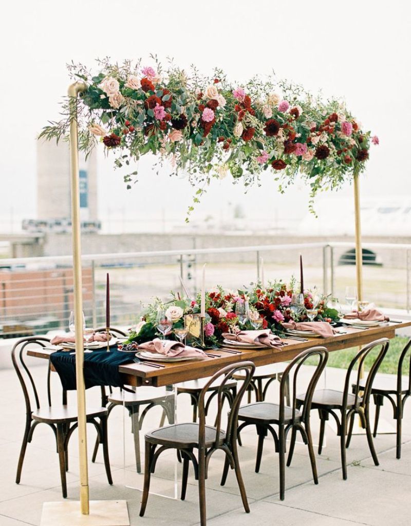  mesa para casamento ao ar livre