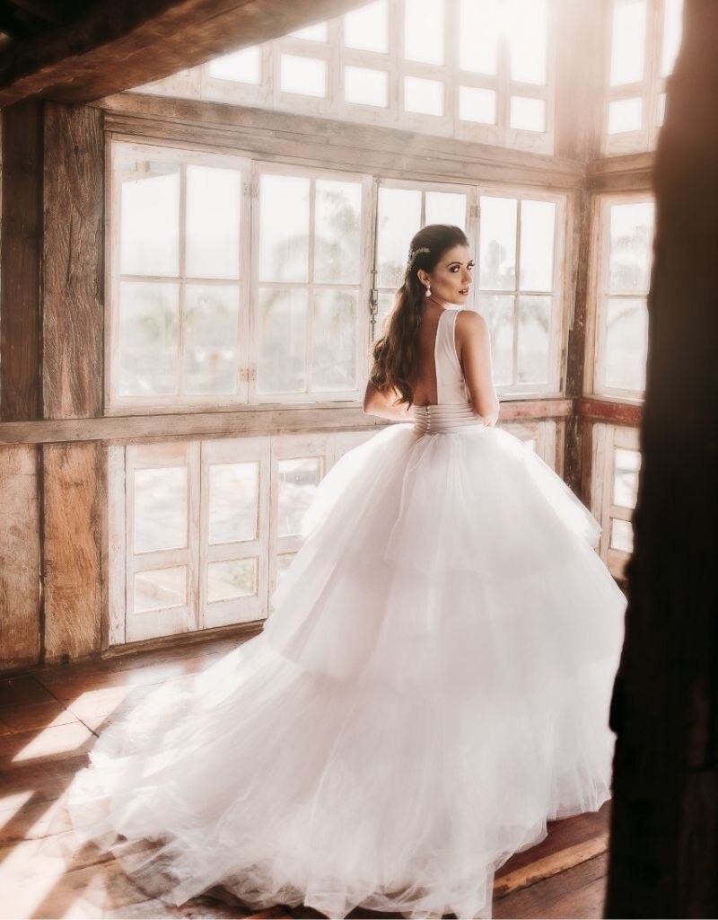 vestido de noiva princesa La Rosa