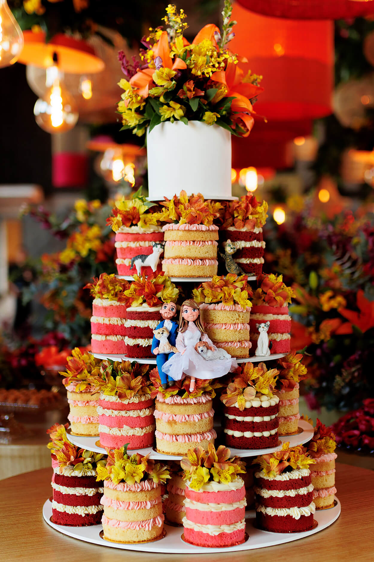 mini bolos decorados para casamento