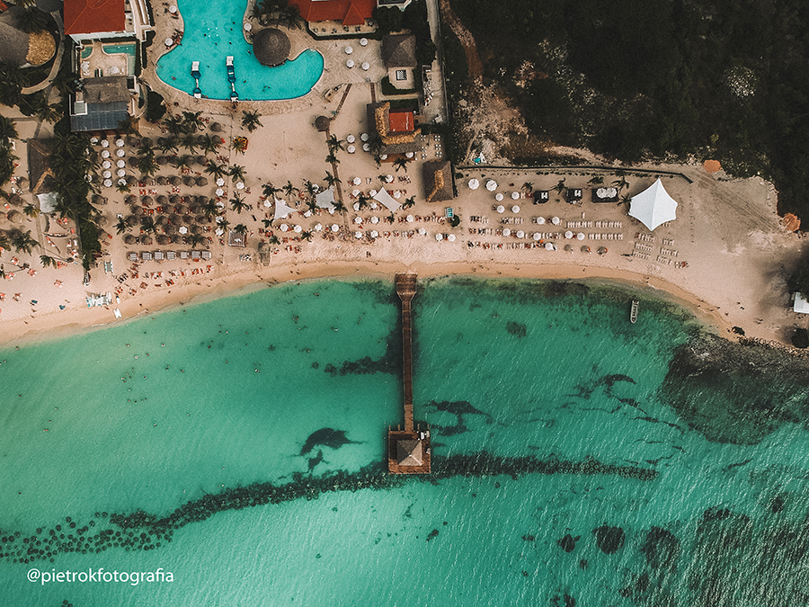 vista aérea do hotel Dreams Dominicus localizado em Punta Cana