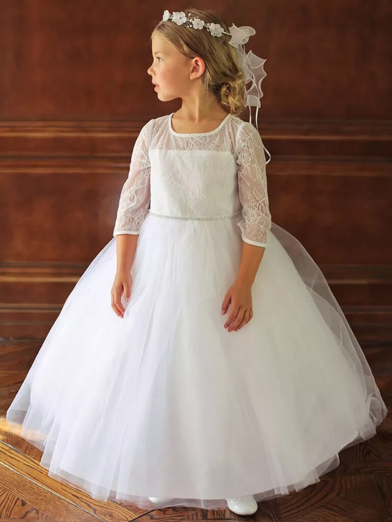 vestido estilo princesa para florista de casamento