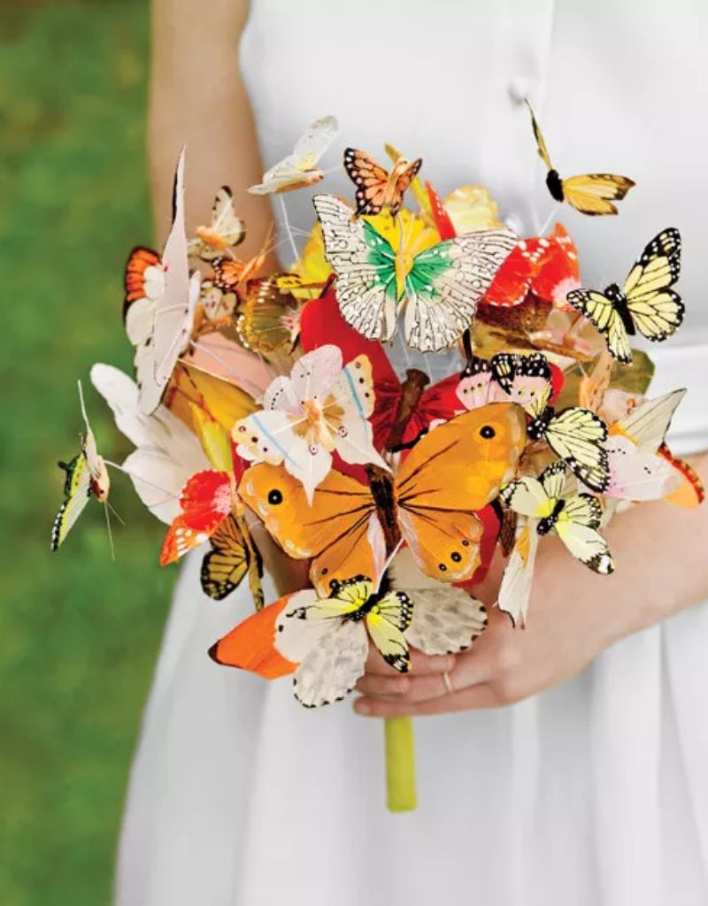 buquê de borboletas para noivas