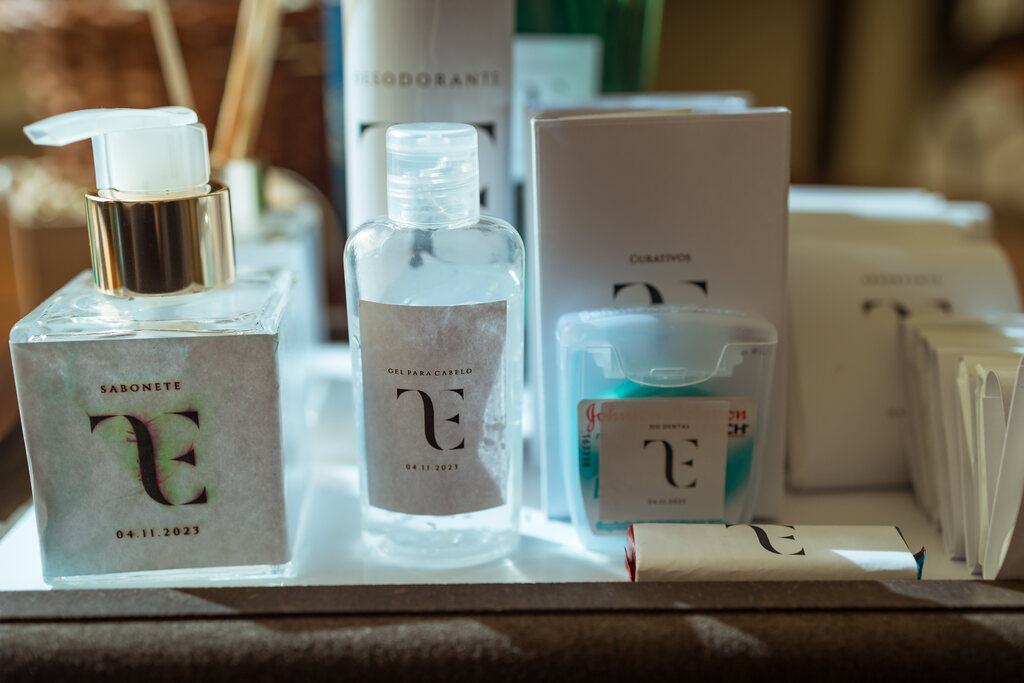 kit higiene com identidade visual minimalista