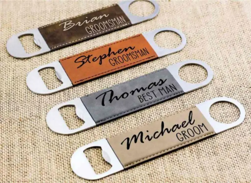 abridor de garrafa para padrinhos de casamento