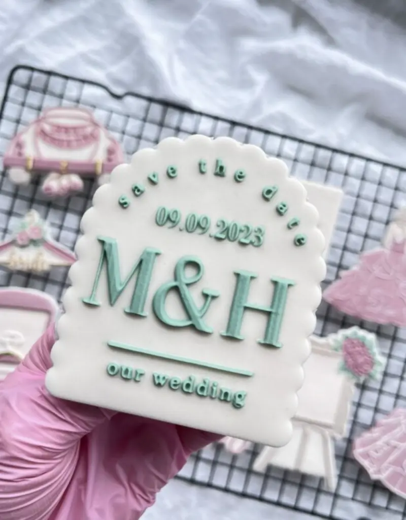  biscoito para convite de padrinhos de casamento