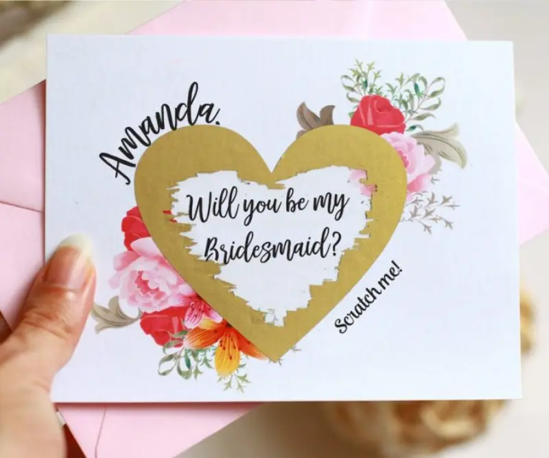 convite simples para padrinhos de casamento