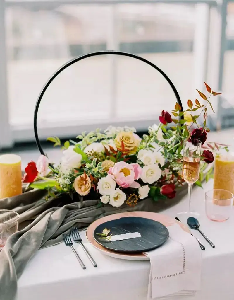  decoração de mesa para casamento urbano