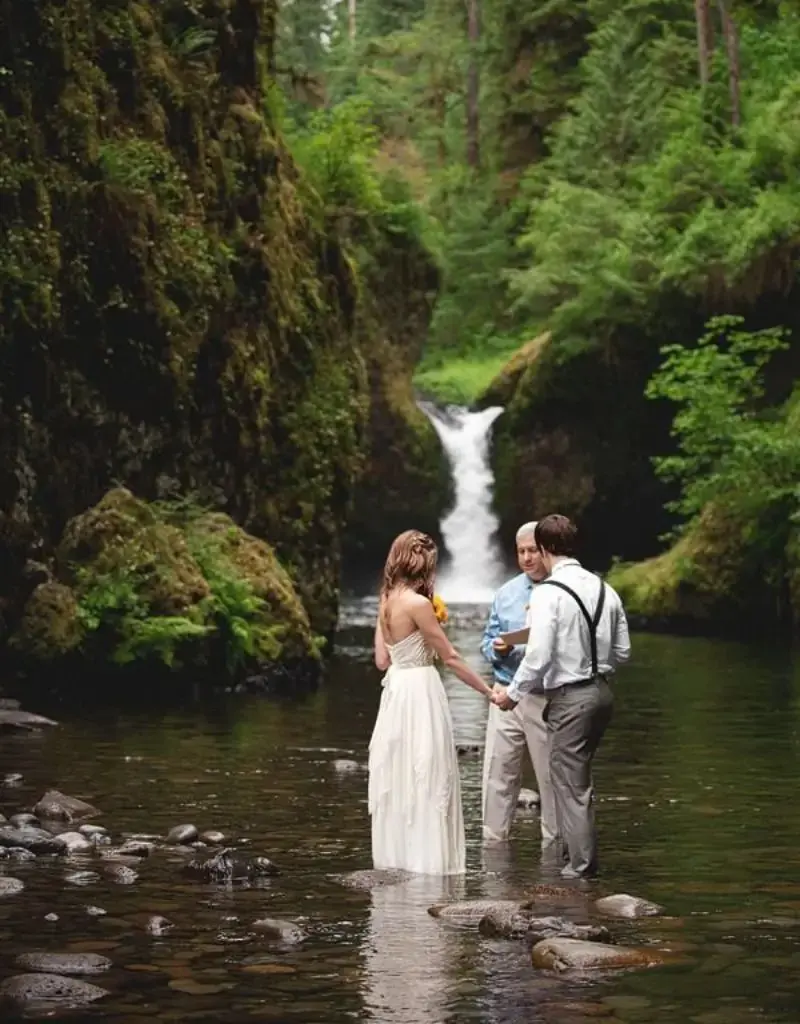 elopement wedding na cachoeira