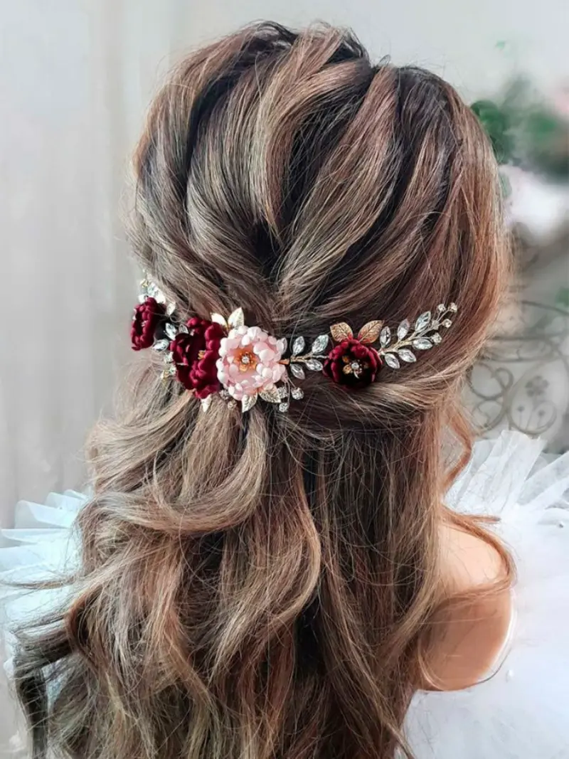 grinalda da noiva marsala