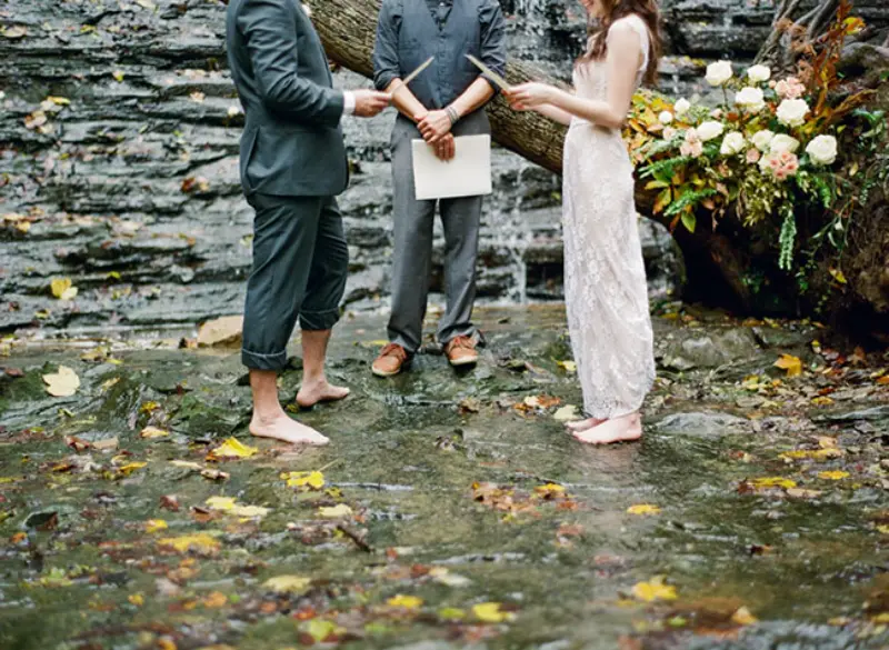 leitura dos votos na cachoeira