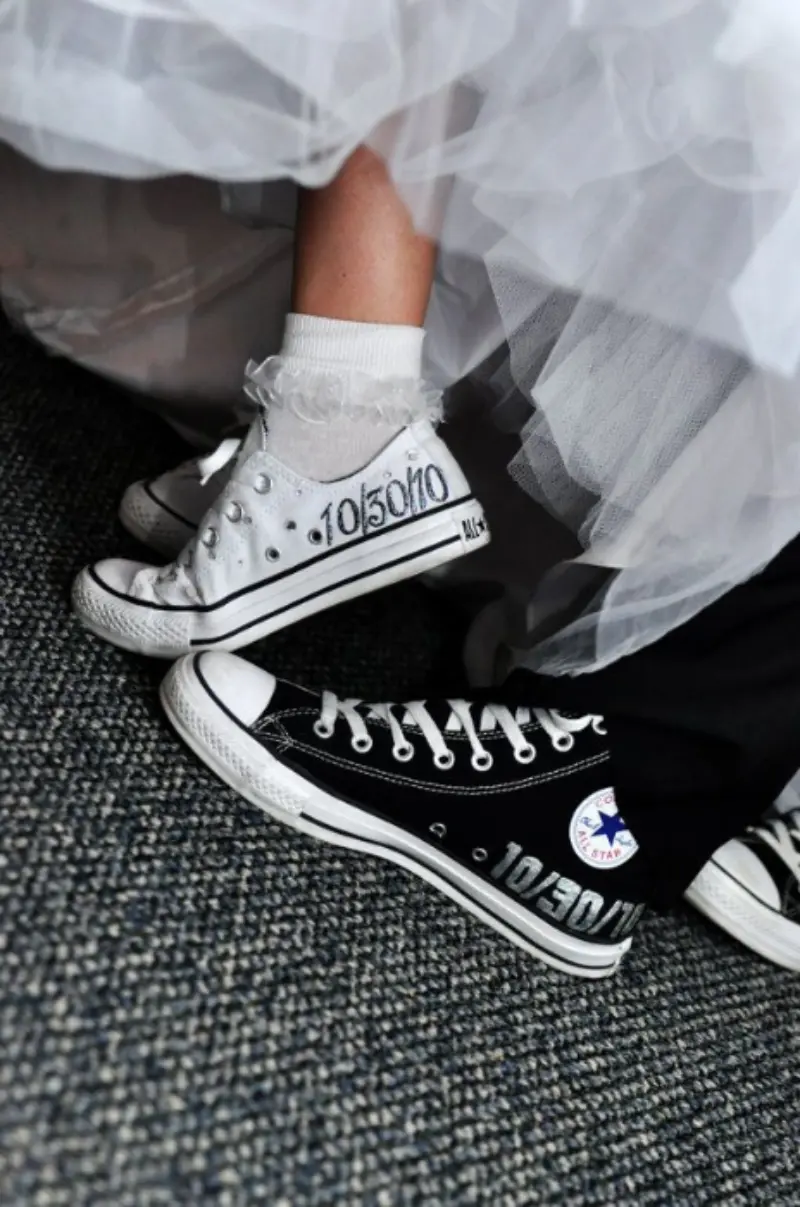 noivos de all star personalizado com data