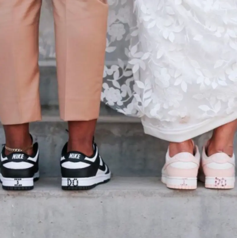  noivos de nike no casamento