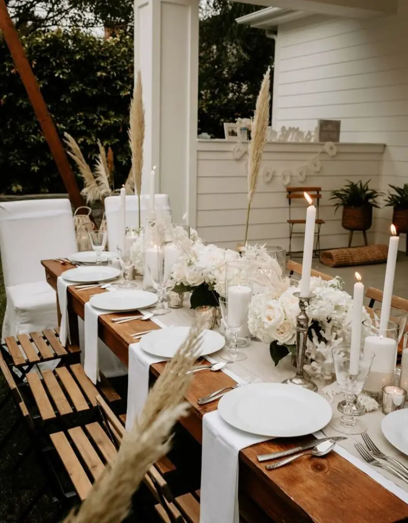 recepção de casamento civil