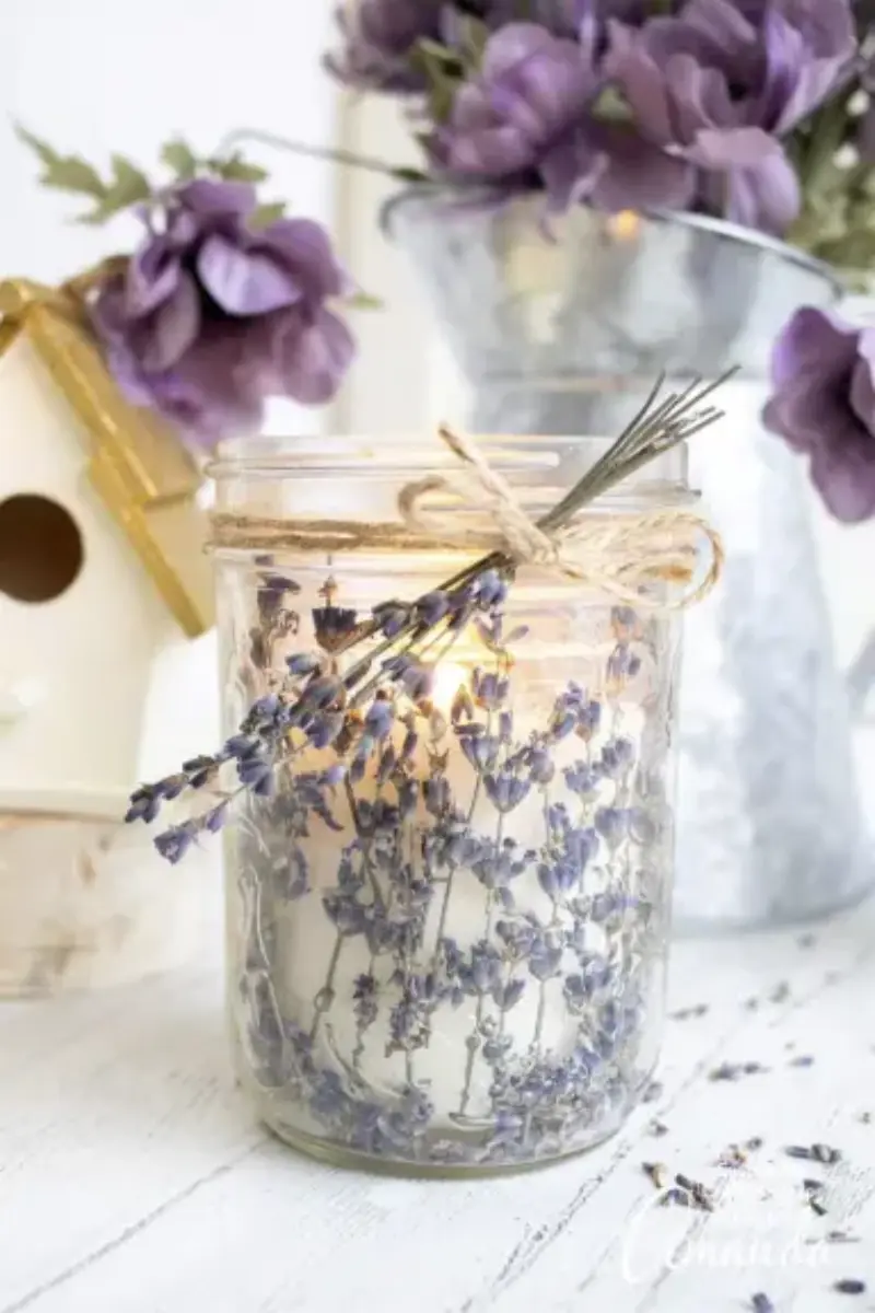 vela de lavanda lembrancinha de casamento
