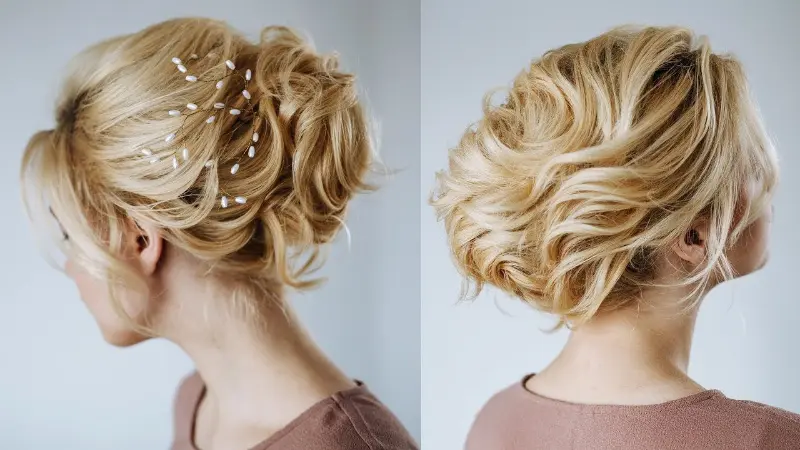 coque para cabelo curto para casamento