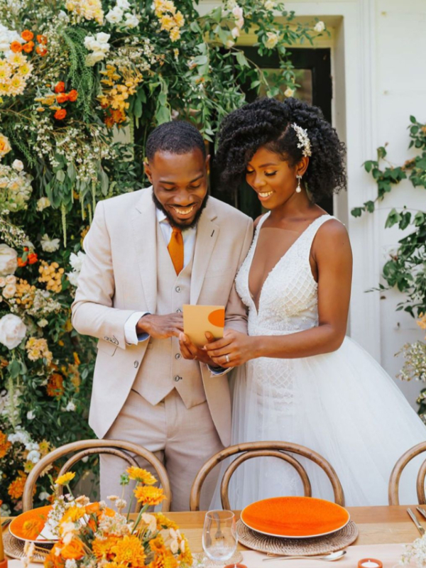 imagem: Paleta Laranja no Casamento