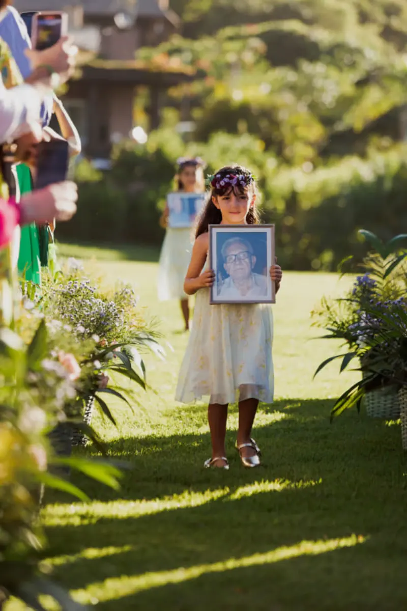entrada da daminha com in memorian