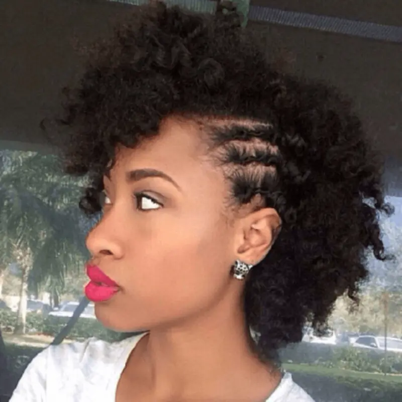 penteado com tran&ccedil;a para cabelo crespo