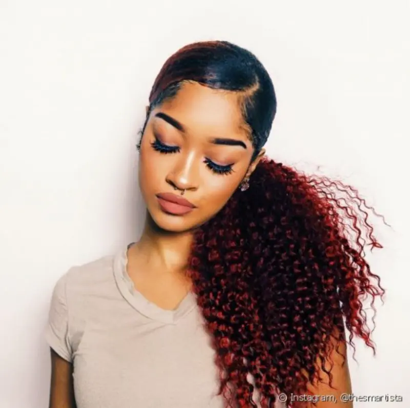  penteado simples para casamento rabo de cavalo cabelo cacheado