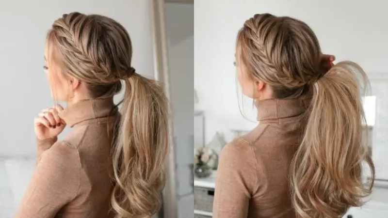 penteado simples para casamento com trança