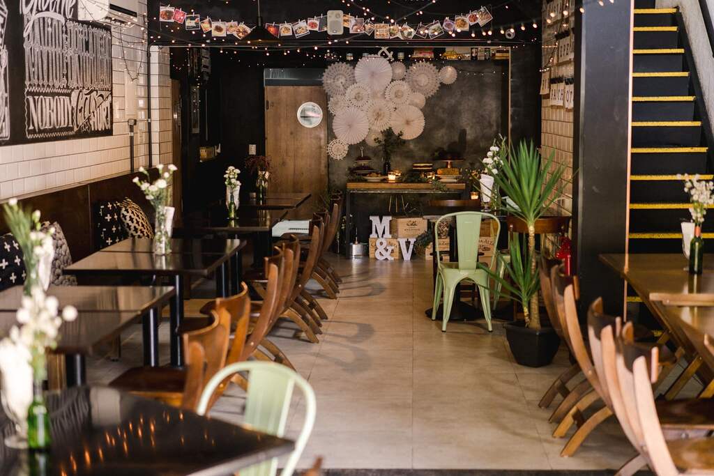 restaurante para casamento com decoração moderna