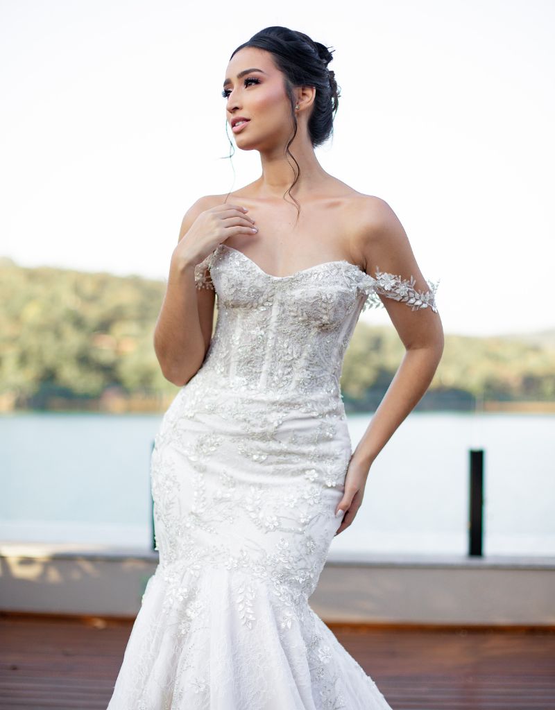 vestido de noiva sereia feito por André Antunes Ateliê