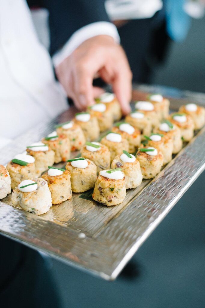 Finger food servido pelo garçom