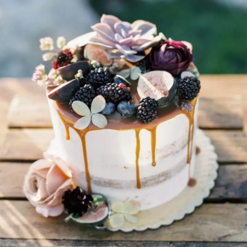  bolo de frutas para casamento